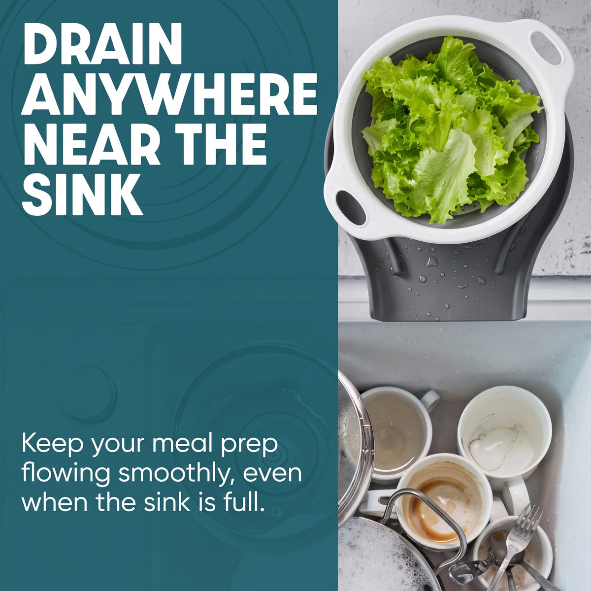The Sink-Saving Colander Set